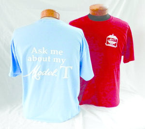 "Ask me about my Model T" t-shirt
